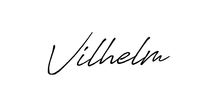 Vilhelm stylish signature style. Best Handwritten Sign (Antro_Vectra_Bolder) for my name. Handwritten Signature Collection Ideas for my name Vilhelm. Vilhelm signature style 7 images and pictures png