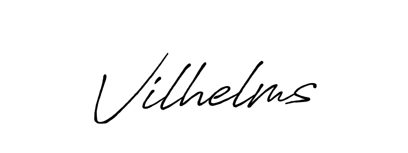 Use a signature maker to create a handwritten signature online. With this signature software, you can design (Antro_Vectra_Bolder) your own signature for name Vilhelms. Vilhelms signature style 7 images and pictures png