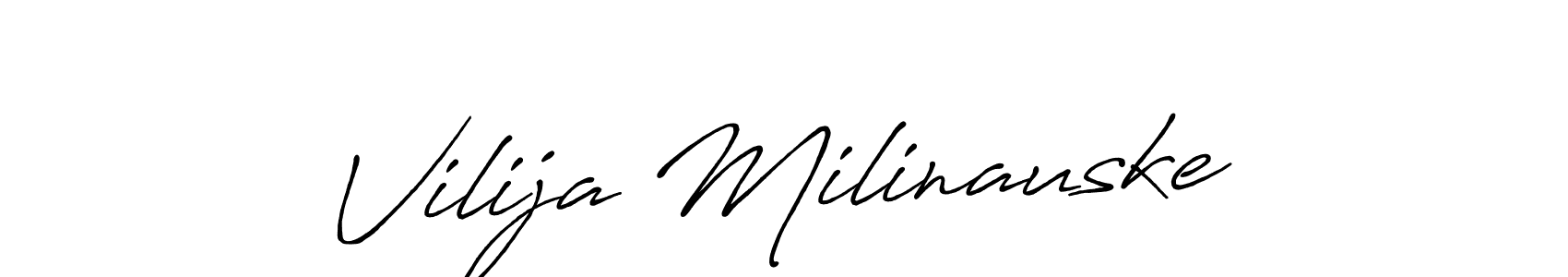 Also You can easily find your signature by using the search form. We will create Vilija Milinauske name handwritten signature images for you free of cost using Antro_Vectra_Bolder sign style. Vilija Milinauske signature style 7 images and pictures png