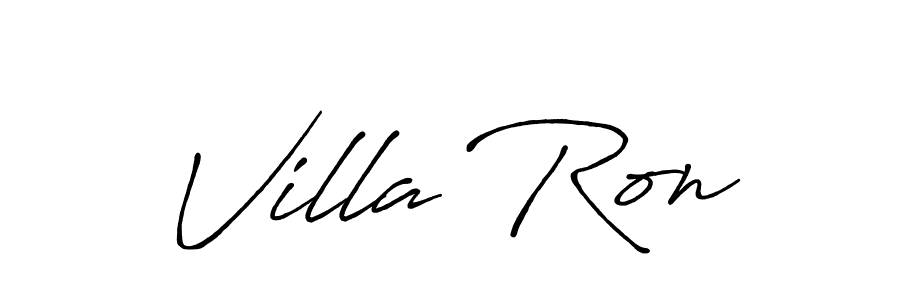 How to Draw Villa Ron signature style? Antro_Vectra_Bolder is a latest design signature styles for name Villa Ron. Villa Ron signature style 7 images and pictures png
