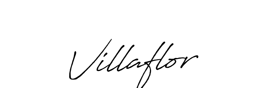 Use a signature maker to create a handwritten signature online. With this signature software, you can design (Antro_Vectra_Bolder) your own signature for name Villaflor. Villaflor signature style 7 images and pictures png
