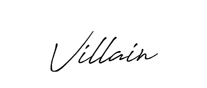 Design your own signature with our free online signature maker. With this signature software, you can create a handwritten (Antro_Vectra_Bolder) signature for name Villain. Villain signature style 7 images and pictures png