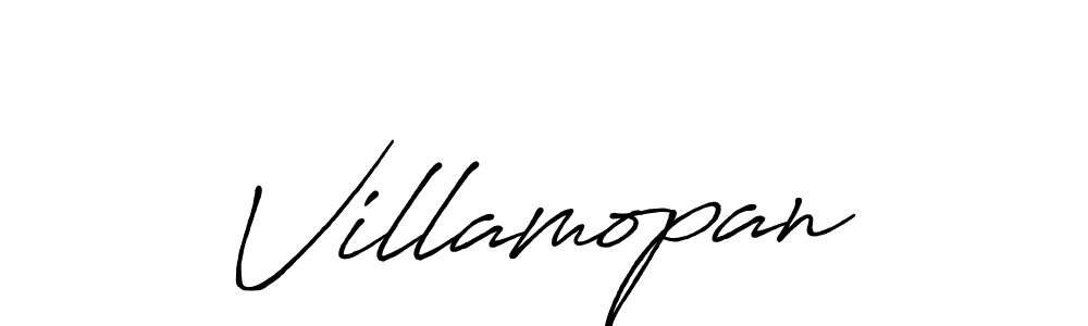 How to make Villamopan signature? Antro_Vectra_Bolder is a professional autograph style. Create handwritten signature for Villamopan name. Villamopan signature style 7 images and pictures png