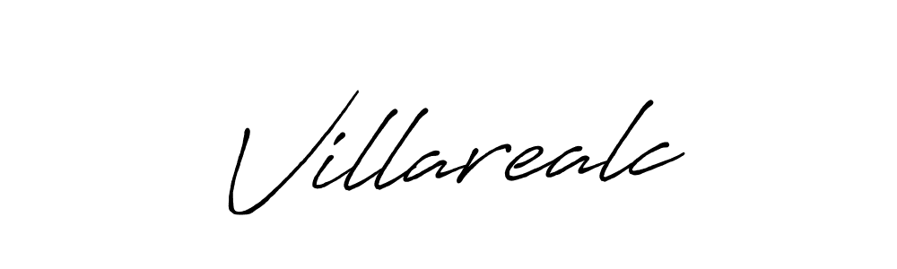 Use a signature maker to create a handwritten signature online. With this signature software, you can design (Antro_Vectra_Bolder) your own signature for name Villarealc. Villarealc signature style 7 images and pictures png