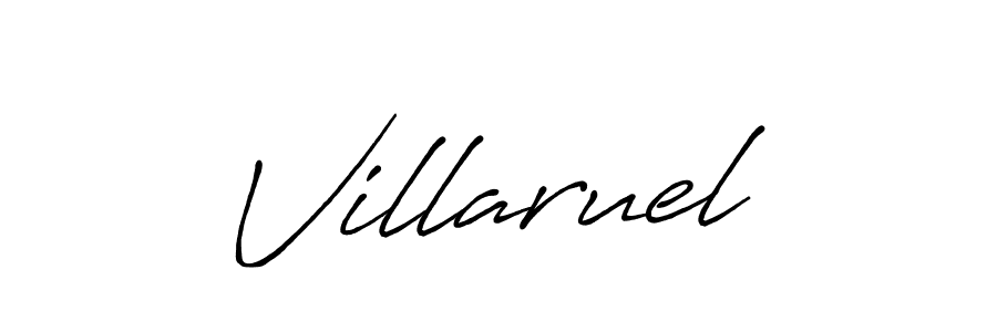 How to make Villaruel name signature. Use Antro_Vectra_Bolder style for creating short signs online. This is the latest handwritten sign. Villaruel signature style 7 images and pictures png