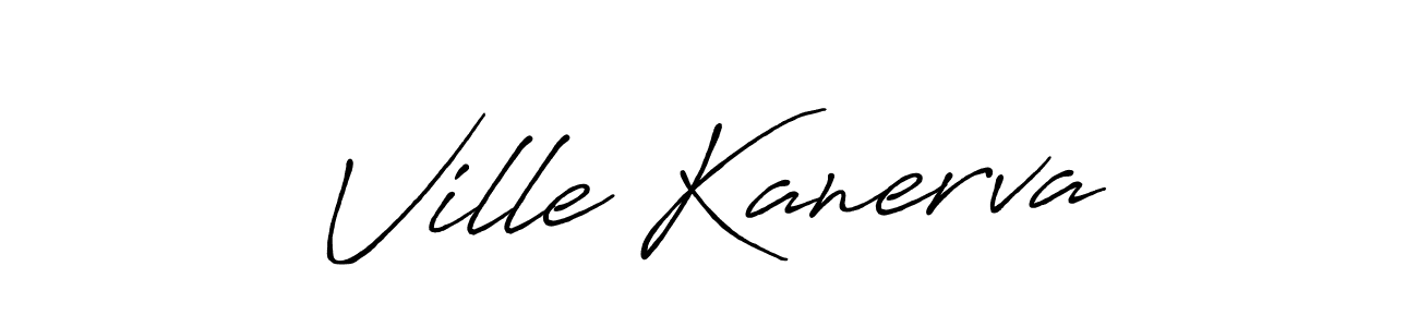 Similarly Antro_Vectra_Bolder is the best handwritten signature design. Signature creator online .You can use it as an online autograph creator for name Ville Kanerva. Ville Kanerva signature style 7 images and pictures png