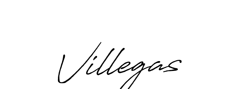 Design your own signature with our free online signature maker. With this signature software, you can create a handwritten (Antro_Vectra_Bolder) signature for name Villegas. Villegas signature style 7 images and pictures png