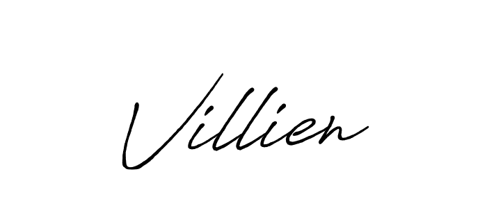 Make a beautiful signature design for name Villien. Use this online signature maker to create a handwritten signature for free. Villien signature style 7 images and pictures png