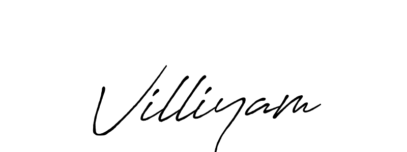 How to make Villiyam signature? Antro_Vectra_Bolder is a professional autograph style. Create handwritten signature for Villiyam name. Villiyam signature style 7 images and pictures png