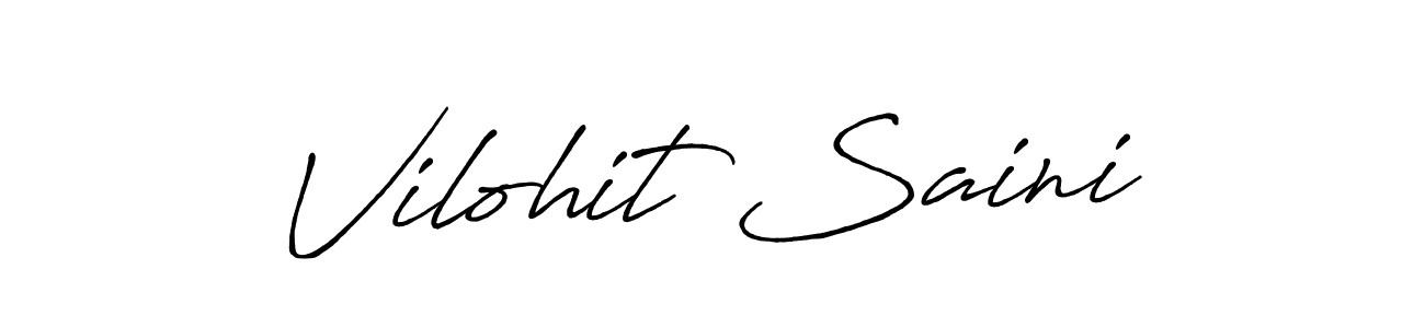 Make a beautiful signature design for name Vilohit Saini. Use this online signature maker to create a handwritten signature for free. Vilohit Saini signature style 7 images and pictures png