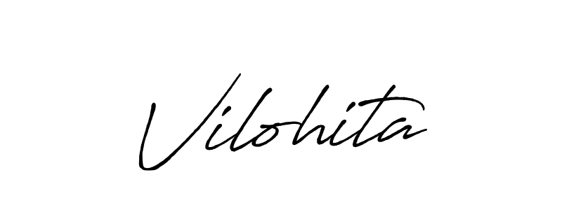 Antro_Vectra_Bolder is a professional signature style that is perfect for those who want to add a touch of class to their signature. It is also a great choice for those who want to make their signature more unique. Get Vilohita name to fancy signature for free. Vilohita signature style 7 images and pictures png