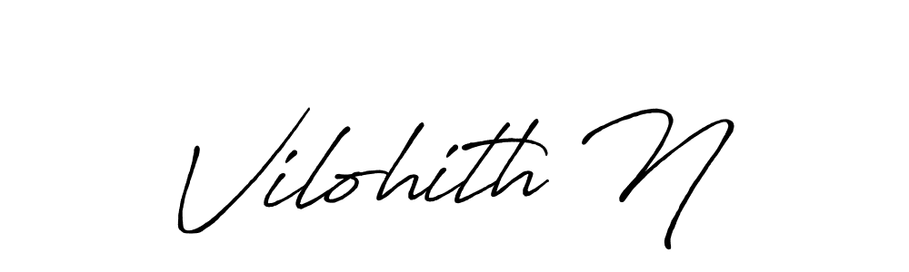 Once you've used our free online signature maker to create your best signature Antro_Vectra_Bolder style, it's time to enjoy all of the benefits that Vilohith N name signing documents. Vilohith N signature style 7 images and pictures png