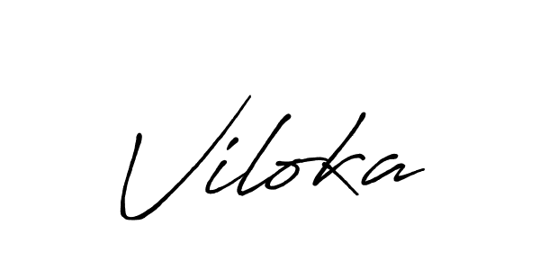 Also we have Viloka name is the best signature style. Create professional handwritten signature collection using Antro_Vectra_Bolder autograph style. Viloka signature style 7 images and pictures png