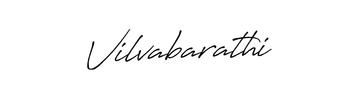 Vilvabarathi stylish signature style. Best Handwritten Sign (Antro_Vectra_Bolder) for my name. Handwritten Signature Collection Ideas for my name Vilvabarathi. Vilvabarathi signature style 7 images and pictures png