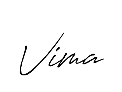 Use a signature maker to create a handwritten signature online. With this signature software, you can design (Antro_Vectra_Bolder) your own signature for name Vima. Vima signature style 7 images and pictures png