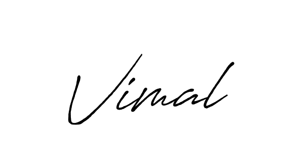 Make a beautiful signature design for name Vimal . With this signature (Antro_Vectra_Bolder) style, you can create a handwritten signature for free. Vimal  signature style 7 images and pictures png