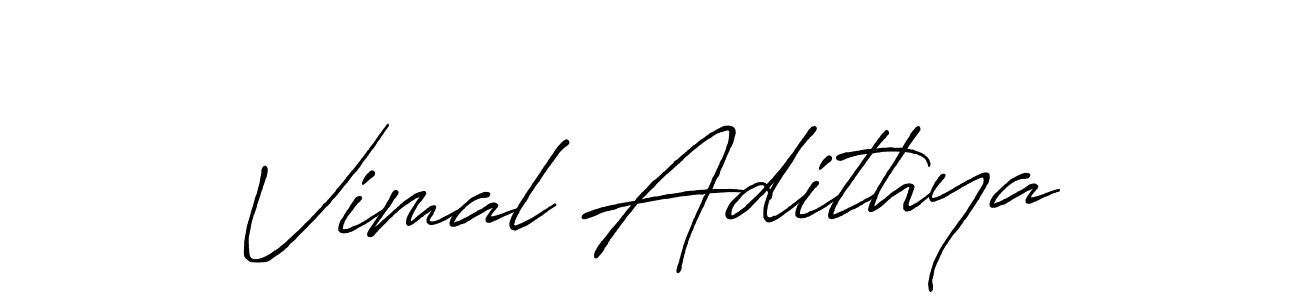 It looks lik you need a new signature style for name Vimal Adithya. Design unique handwritten (Antro_Vectra_Bolder) signature with our free signature maker in just a few clicks. Vimal Adithya signature style 7 images and pictures png