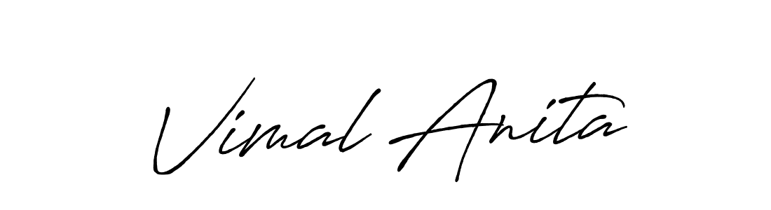 See photos of Vimal Anita official signature by Spectra . Check more albums & portfolios. Read reviews & check more about Antro_Vectra_Bolder font. Vimal Anita signature style 7 images and pictures png