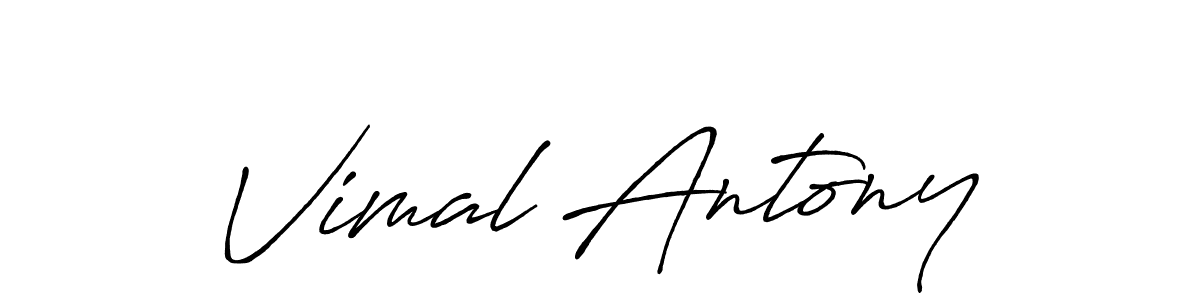 Also You can easily find your signature by using the search form. We will create Vimal Antony name handwritten signature images for you free of cost using Antro_Vectra_Bolder sign style. Vimal Antony signature style 7 images and pictures png