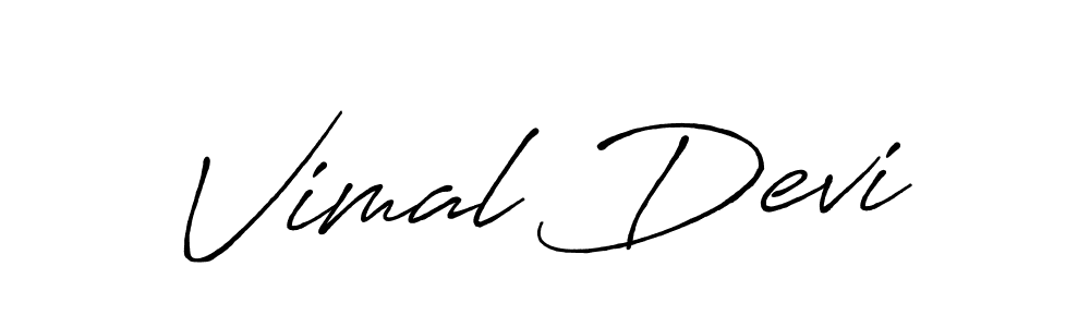 It looks lik you need a new signature style for name Vimal Devi. Design unique handwritten (Antro_Vectra_Bolder) signature with our free signature maker in just a few clicks. Vimal Devi signature style 7 images and pictures png