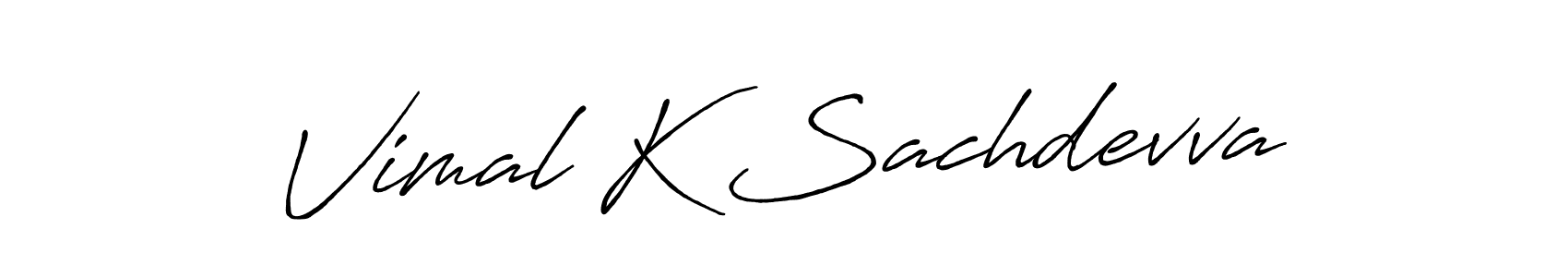 Similarly Antro_Vectra_Bolder is the best handwritten signature design. Signature creator online .You can use it as an online autograph creator for name Vimal K Sachdevva. Vimal K Sachdevva signature style 7 images and pictures png