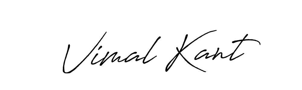 Create a beautiful signature design for name Vimal Kant. With this signature (Antro_Vectra_Bolder) fonts, you can make a handwritten signature for free. Vimal Kant signature style 7 images and pictures png