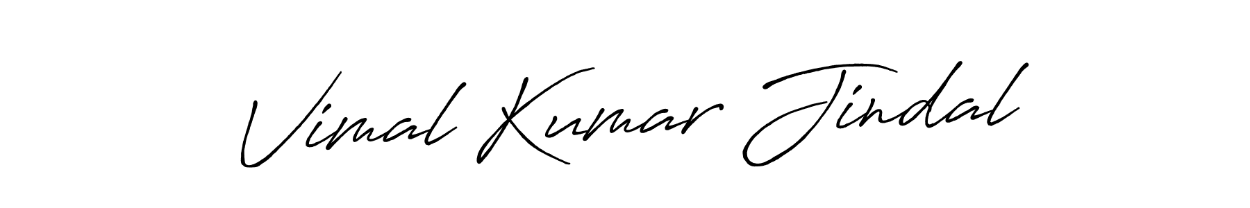 Antro_Vectra_Bolder is a professional signature style that is perfect for those who want to add a touch of class to their signature. It is also a great choice for those who want to make their signature more unique. Get Vimal Kumar Jindal name to fancy signature for free. Vimal Kumar Jindal signature style 7 images and pictures png