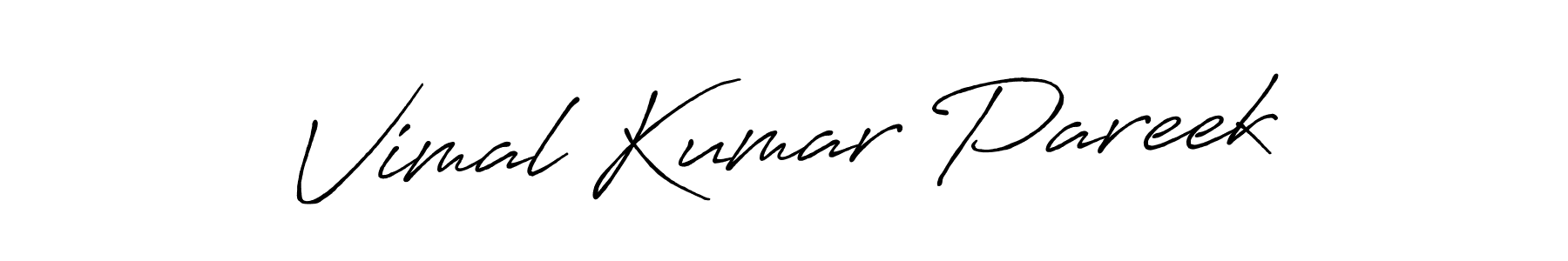 Use a signature maker to create a handwritten signature online. With this signature software, you can design (Antro_Vectra_Bolder) your own signature for name Vimal Kumar Pareek. Vimal Kumar Pareek signature style 7 images and pictures png
