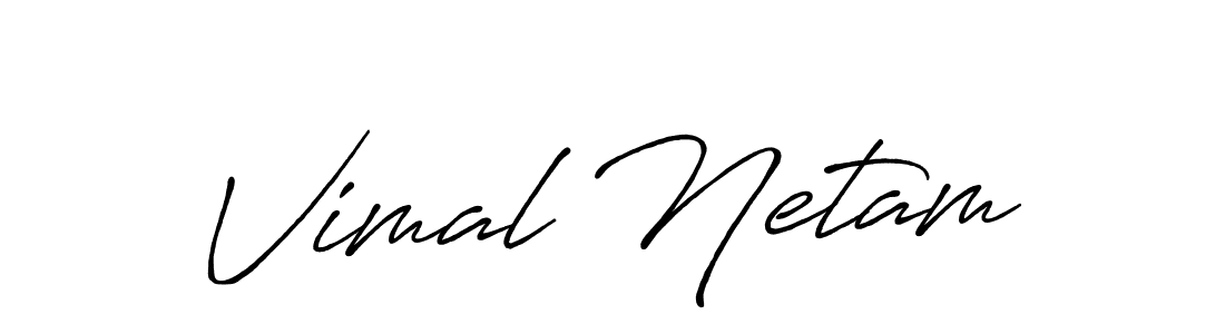 How to make Vimal Netam name signature. Use Antro_Vectra_Bolder style for creating short signs online. This is the latest handwritten sign. Vimal Netam signature style 7 images and pictures png