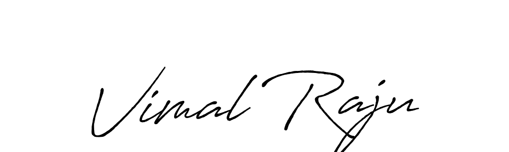 Use a signature maker to create a handwritten signature online. With this signature software, you can design (Antro_Vectra_Bolder) your own signature for name Vimal Raju. Vimal Raju signature style 7 images and pictures png