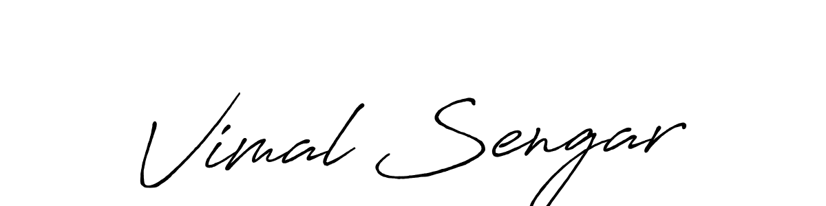 Also we have Vimal Sengar name is the best signature style. Create professional handwritten signature collection using Antro_Vectra_Bolder autograph style. Vimal Sengar signature style 7 images and pictures png