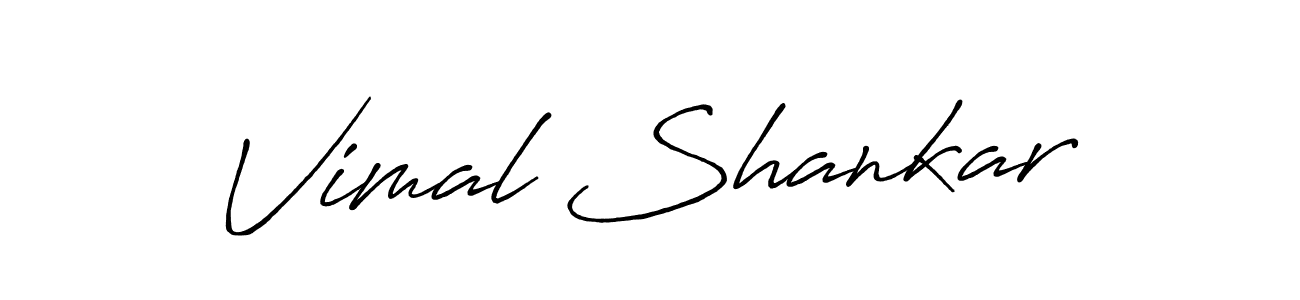 Vimal Shankar stylish signature style. Best Handwritten Sign (Antro_Vectra_Bolder) for my name. Handwritten Signature Collection Ideas for my name Vimal Shankar. Vimal Shankar signature style 7 images and pictures png