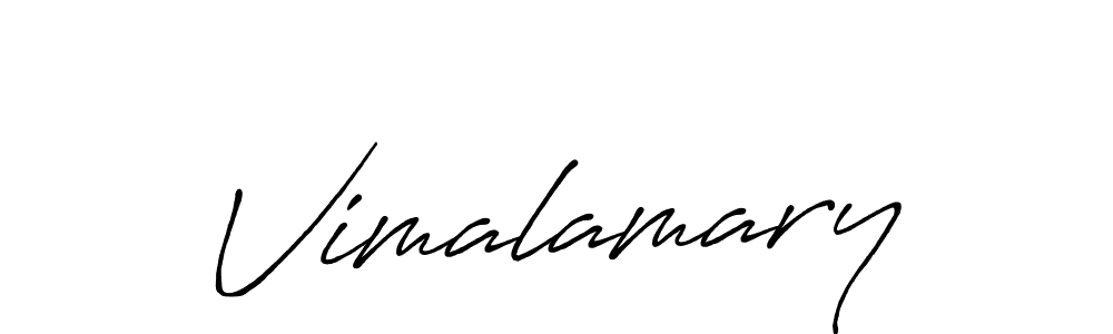 Design your own signature with our free online signature maker. With this signature software, you can create a handwritten (Antro_Vectra_Bolder) signature for name Vimalamary. Vimalamary signature style 7 images and pictures png