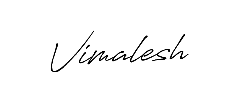 It looks lik you need a new signature style for name Vimalesh. Design unique handwritten (Antro_Vectra_Bolder) signature with our free signature maker in just a few clicks. Vimalesh signature style 7 images and pictures png