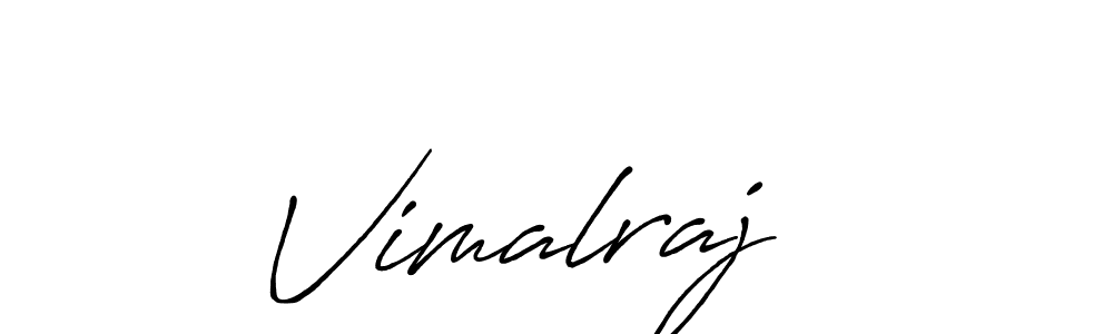 Create a beautiful signature design for name Vimalraj  . With this signature (Antro_Vectra_Bolder) fonts, you can make a handwritten signature for free. Vimalraj   signature style 7 images and pictures png