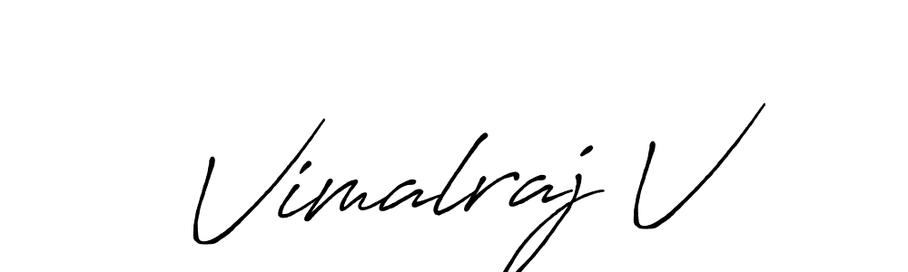 Make a beautiful signature design for name Vimalraj V. Use this online signature maker to create a handwritten signature for free. Vimalraj V signature style 7 images and pictures png