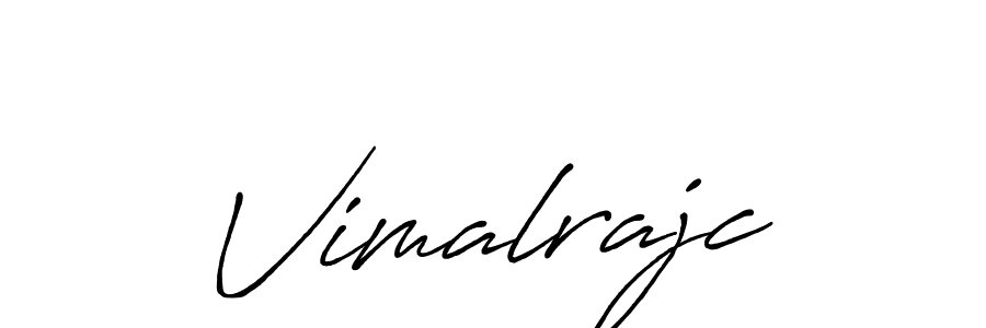 Make a beautiful signature design for name Vimalrajc. With this signature (Antro_Vectra_Bolder) style, you can create a handwritten signature for free. Vimalrajc signature style 7 images and pictures png