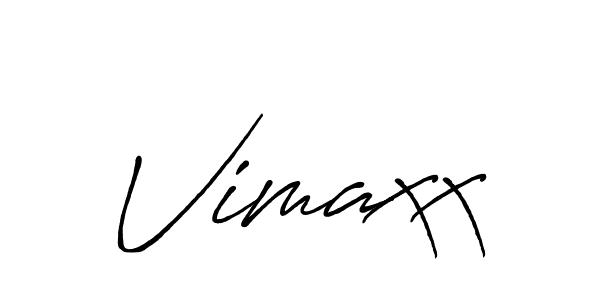 Vimaxx stylish signature style. Best Handwritten Sign (Antro_Vectra_Bolder) for my name. Handwritten Signature Collection Ideas for my name Vimaxx. Vimaxx signature style 7 images and pictures png