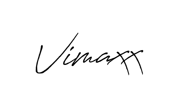 Vimaxx stylish signature style. Best Handwritten Sign (Antro_Vectra_Bolder) for my name. Handwritten Signature Collection Ideas for my name Vimaxx. Vimaxx signature style 7 images and pictures png