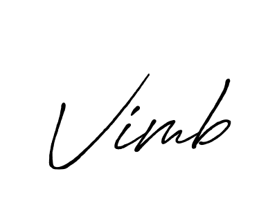 Vimb stylish signature style. Best Handwritten Sign (Antro_Vectra_Bolder) for my name. Handwritten Signature Collection Ideas for my name Vimb. Vimb signature style 7 images and pictures png