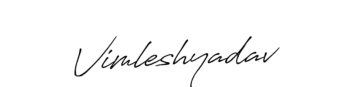 How to make Vimleshyadav signature? Antro_Vectra_Bolder is a professional autograph style. Create handwritten signature for Vimleshyadav name. Vimleshyadav signature style 7 images and pictures png