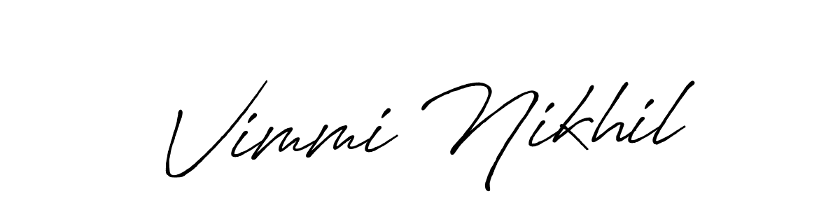 See photos of Vimmi Nikhil official signature by Spectra . Check more albums & portfolios. Read reviews & check more about Antro_Vectra_Bolder font. Vimmi Nikhil signature style 7 images and pictures png