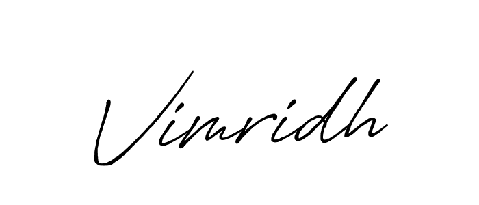 Make a beautiful signature design for name Vimridh. With this signature (Antro_Vectra_Bolder) style, you can create a handwritten signature for free. Vimridh signature style 7 images and pictures png