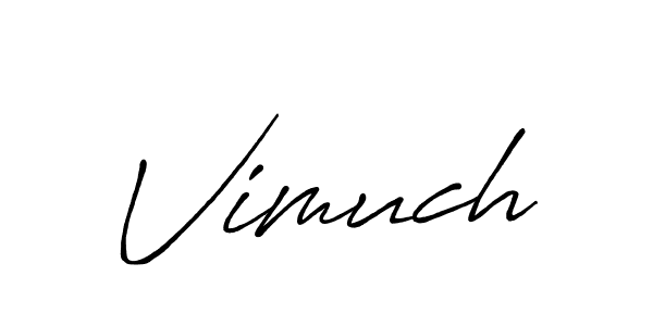 Vimuch stylish signature style. Best Handwritten Sign (Antro_Vectra_Bolder) for my name. Handwritten Signature Collection Ideas for my name Vimuch. Vimuch signature style 7 images and pictures png