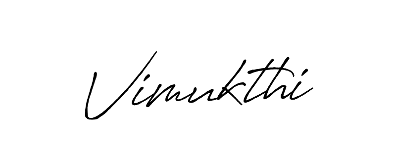 Make a beautiful signature design for name Vimukthi. With this signature (Antro_Vectra_Bolder) style, you can create a handwritten signature for free. Vimukthi signature style 7 images and pictures png