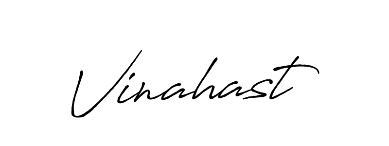 Design your own signature with our free online signature maker. With this signature software, you can create a handwritten (Antro_Vectra_Bolder) signature for name Vinahast. Vinahast signature style 7 images and pictures png