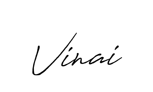 Also we have Vinai name is the best signature style. Create professional handwritten signature collection using Antro_Vectra_Bolder autograph style. Vinai signature style 7 images and pictures png