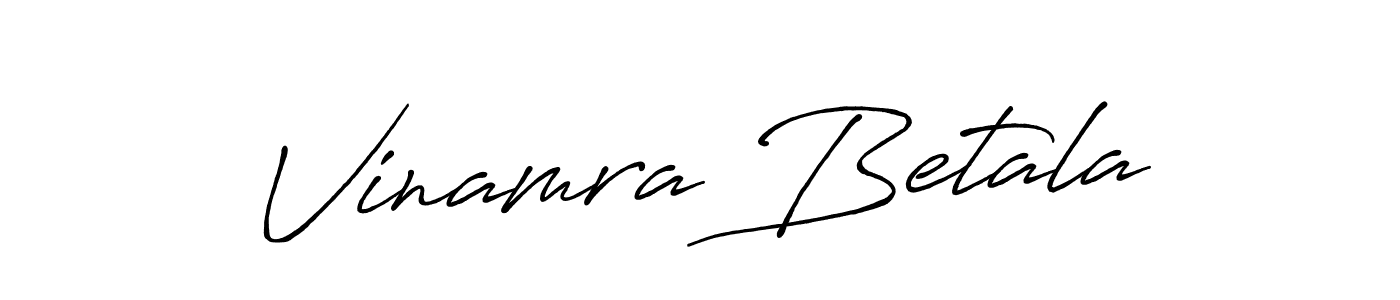 You should practise on your own different ways (Antro_Vectra_Bolder) to write your name (Vinamra Betala) in signature. don't let someone else do it for you. Vinamra Betala signature style 7 images and pictures png
