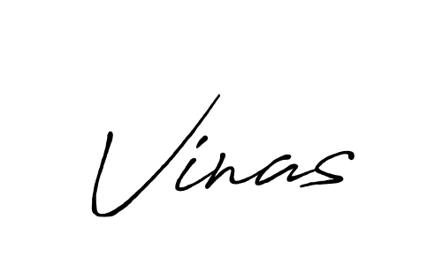 Make a beautiful signature design for name Vinas. With this signature (Antro_Vectra_Bolder) style, you can create a handwritten signature for free. Vinas signature style 7 images and pictures png