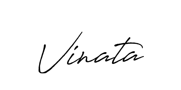 Also we have Vinata name is the best signature style. Create professional handwritten signature collection using Antro_Vectra_Bolder autograph style. Vinata signature style 7 images and pictures png